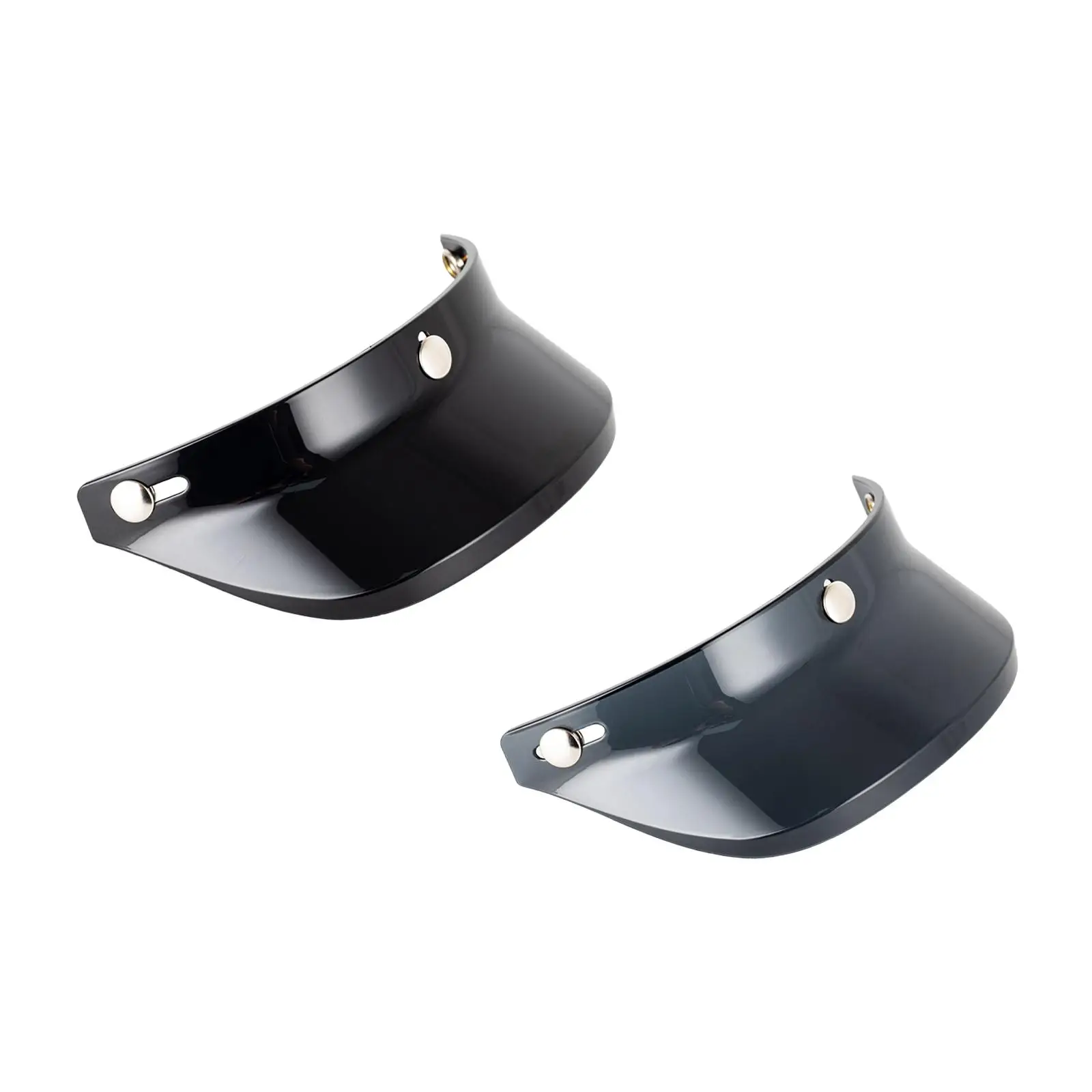 

Helmet Peak Shield 3 Snap Replacement Part for 3/4 Open Face Helmets