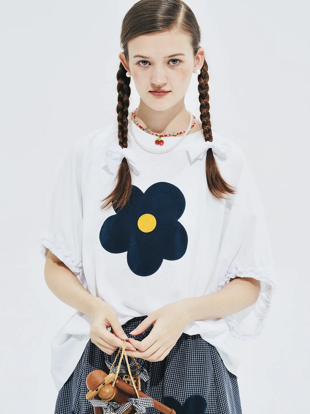 

Ультра-гладкая круглая футболка Ne, женская летняя новая корейская футболка большого размера, повседневная хлопковая футболка ort Sve