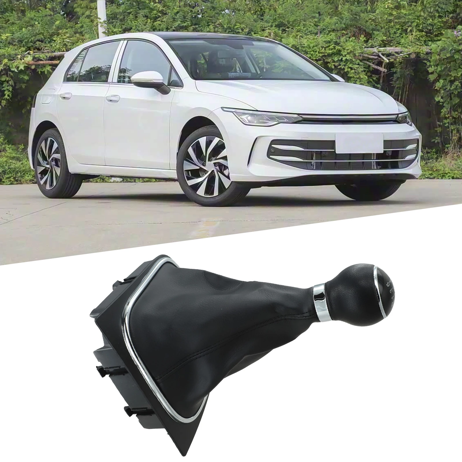 1PC 5/6 Speed Car Gear Shift Lever Cover Shift  Jacket Shift Handle Ball Head For Golf For Jetta Automobile Interior Accessories