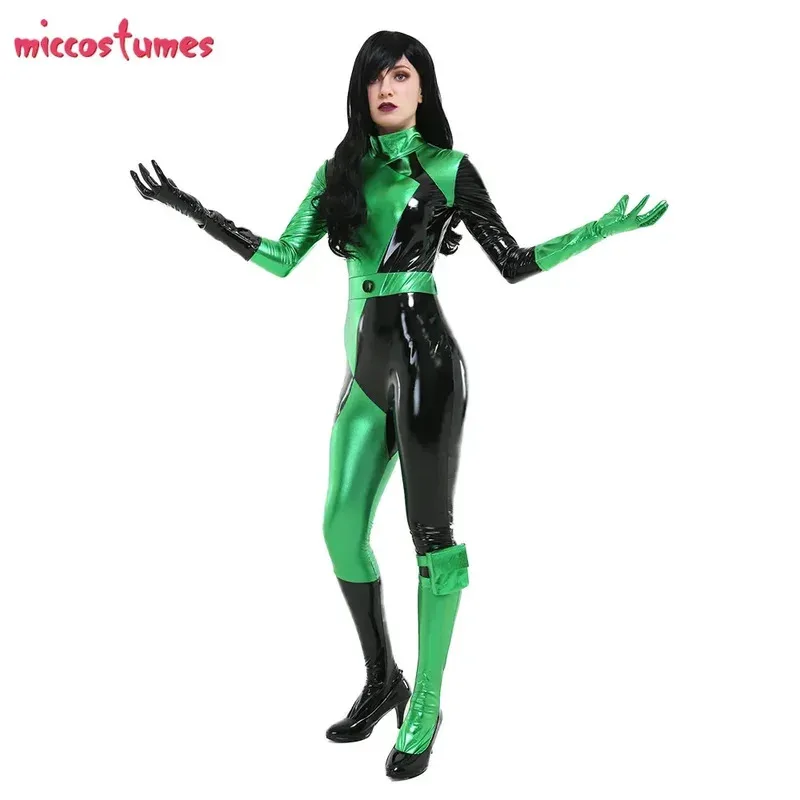 

Micah Women's Misa GO PU Leather Cosplay Set, including gloves and leg bags, suitable for Halloween anime convention parties