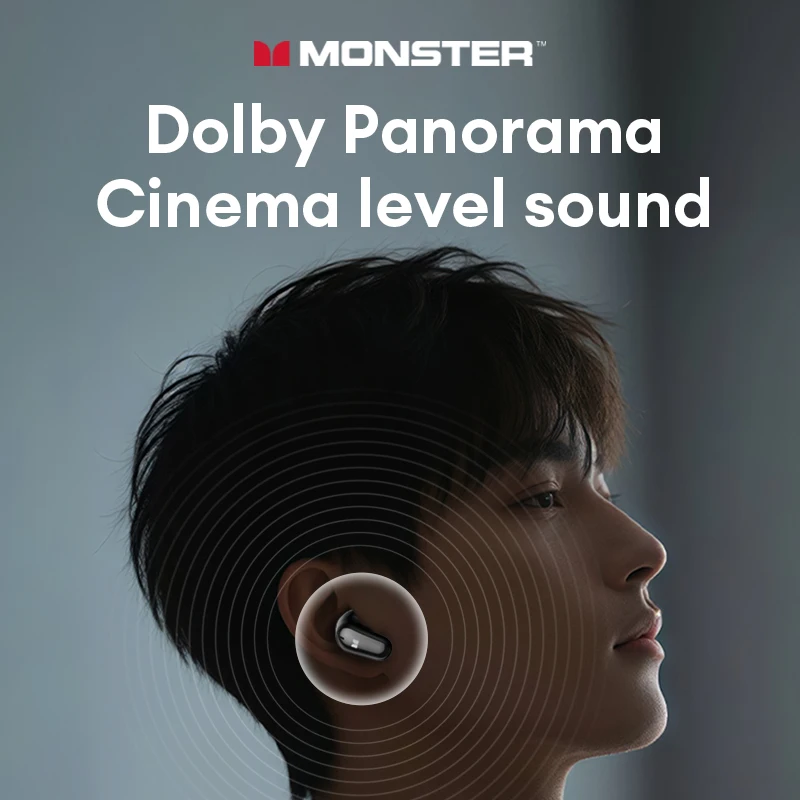 Monster MQT52 Bluetooth 5.4 ヘッドホン TWS ワイヤレスイヤホン マイク付き スポーツイヤホン 通話 ノイズキャンセリング ヘッドセット スマホ対応