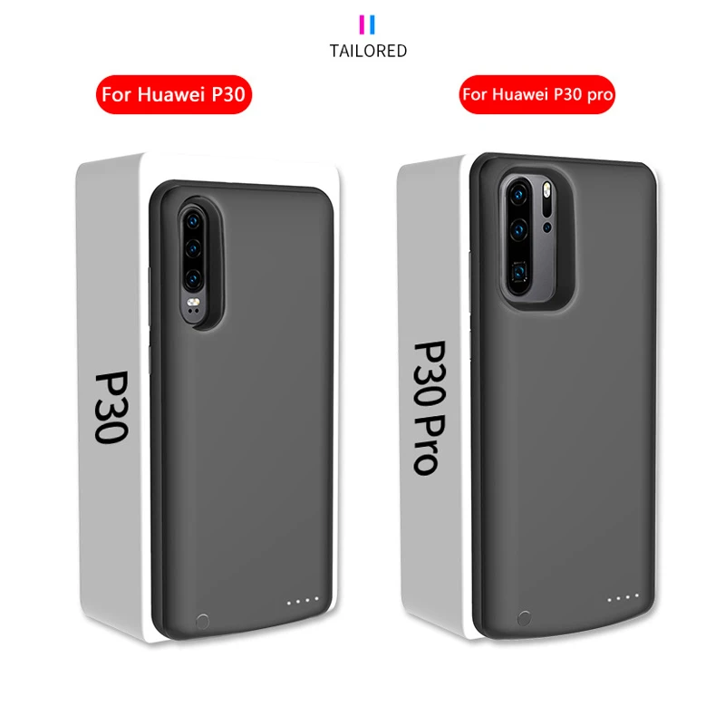 6800mAh Power Bank Case for Huawei P50 P30 pro P40 pro External Soft TPU Cover Battery Chargering Case for Huawei P50 pro P30