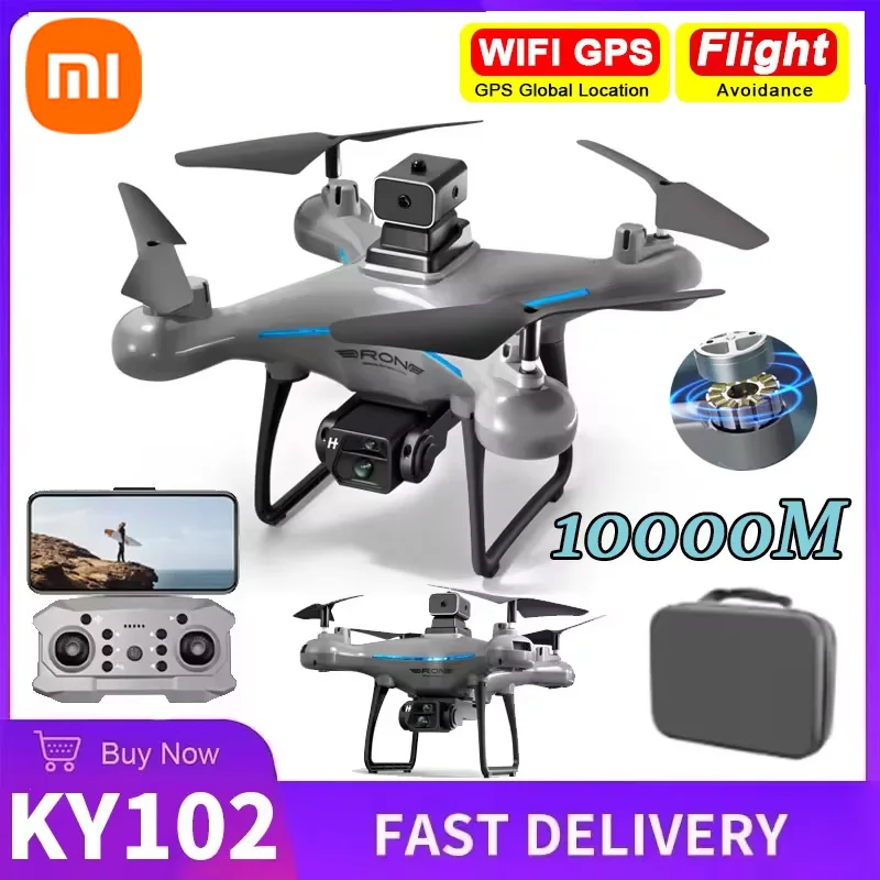 XIAOMI New KY102 Drone 8K HD Dual Camera Professional Aerial Photography 360 Obstacle Avoidance Optical Flow Quadcopter Toy