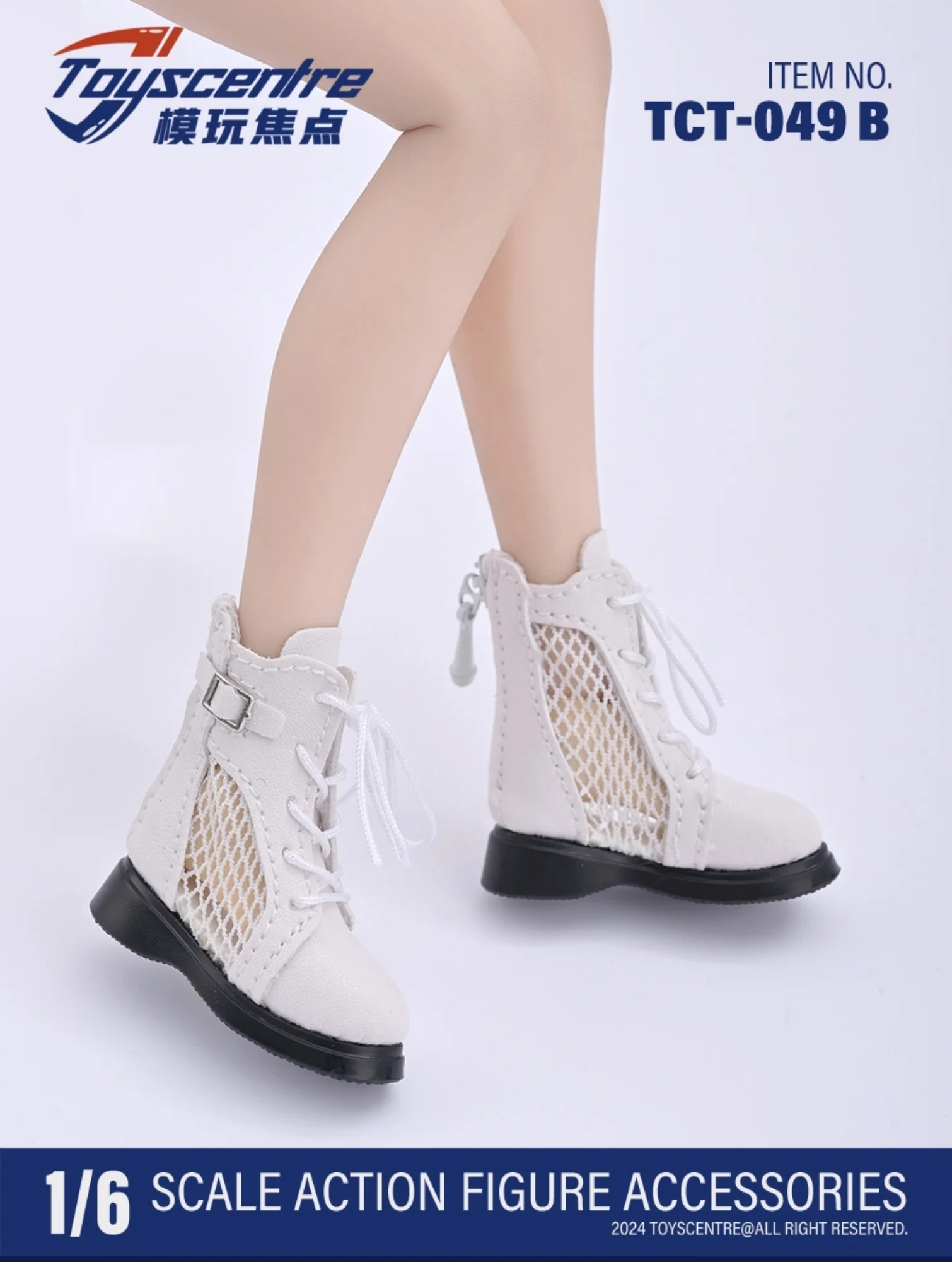 TCT-049 Modello di scarpe con stivali in rete 1/6 adatto per action figure di ragazza femminile da 12 pollici