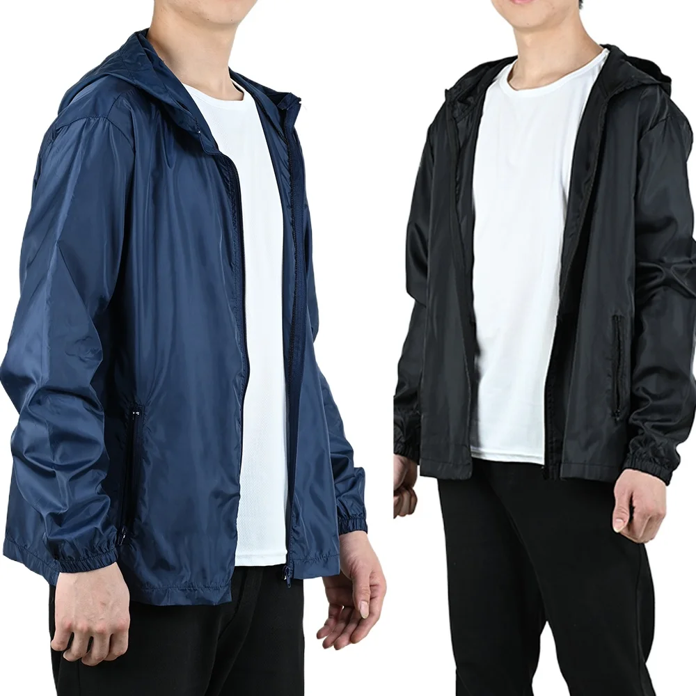 

Summer Men Hooded Jacket Breathable Sunshade Coat Boy Sun Protection Clothing Fishing Hunting Clothes Quick Dry Skin Windbreaker