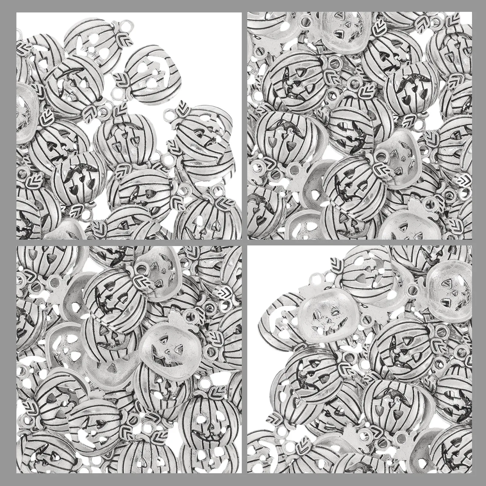 

100Pcs Halloween Pumpkin Charm Pendants Alloy DIY Jewelry Making Accessories Necklace Bracelet Dangle Scrapbooking Cellphone