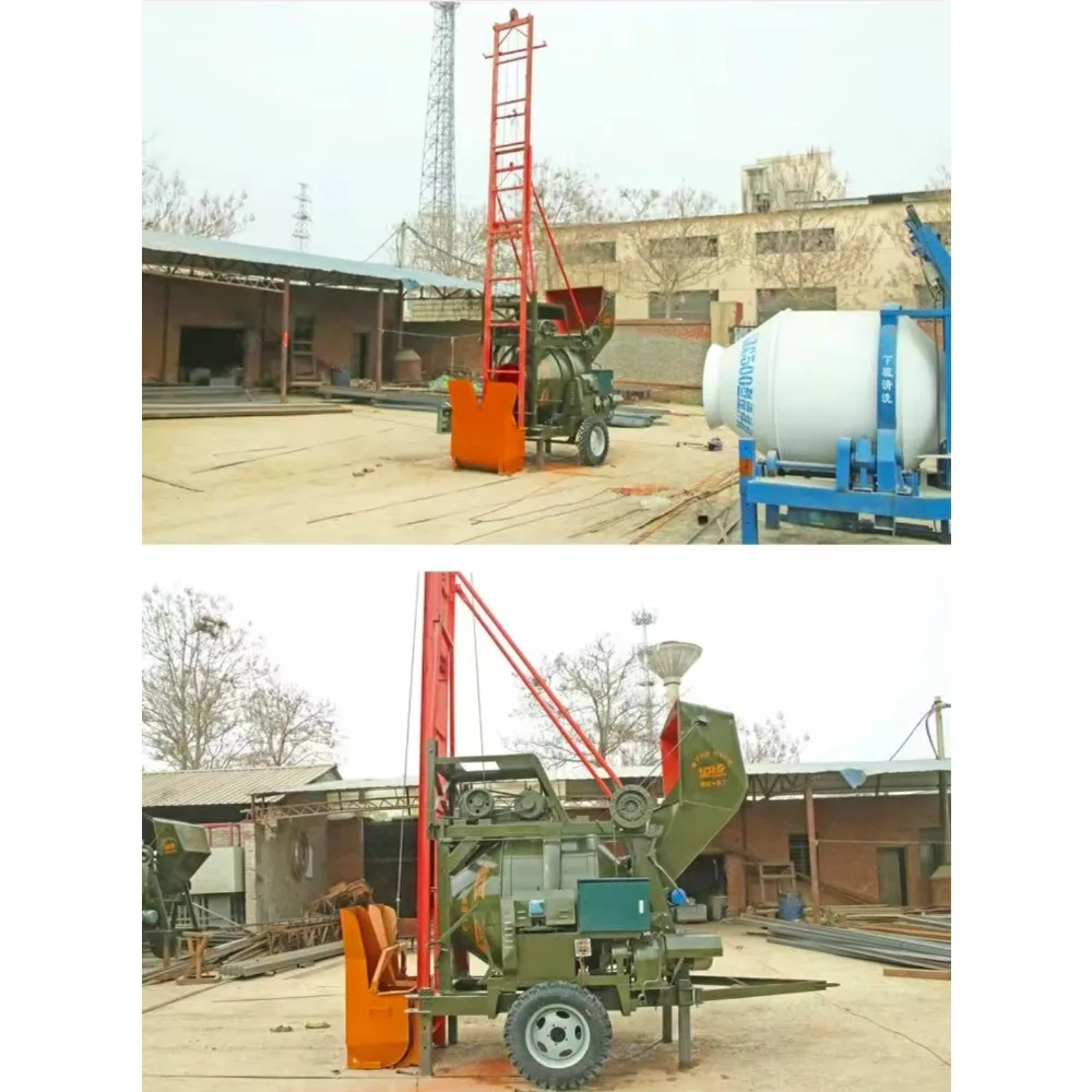 Factory Supply Diesel Electric Concrete Mixer Machine Single Phase Motor Self Loading Cement Mixer Sino Mini Dumper Wholesale