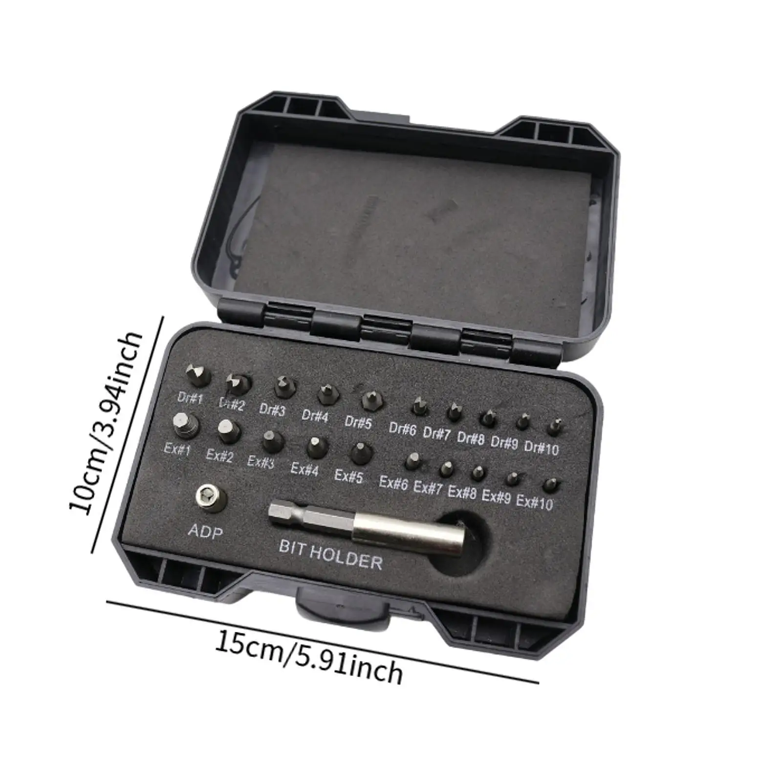 22개 손상된 나사 추출기, 부러진 스터드 제거기, 부러진 볼트 제거기