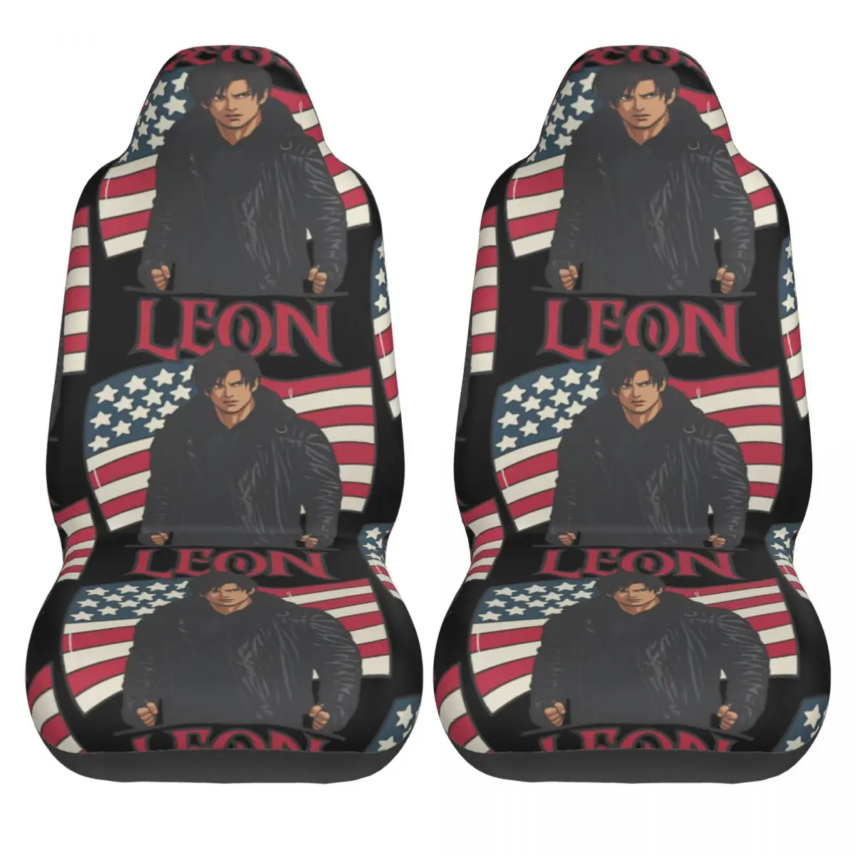 

Leon Kennedy RE9 Requiem Car Seat Covers Evil Residents 2 Pcs Cheap Auto Seat Covers Minivan Polyester Safety Cover