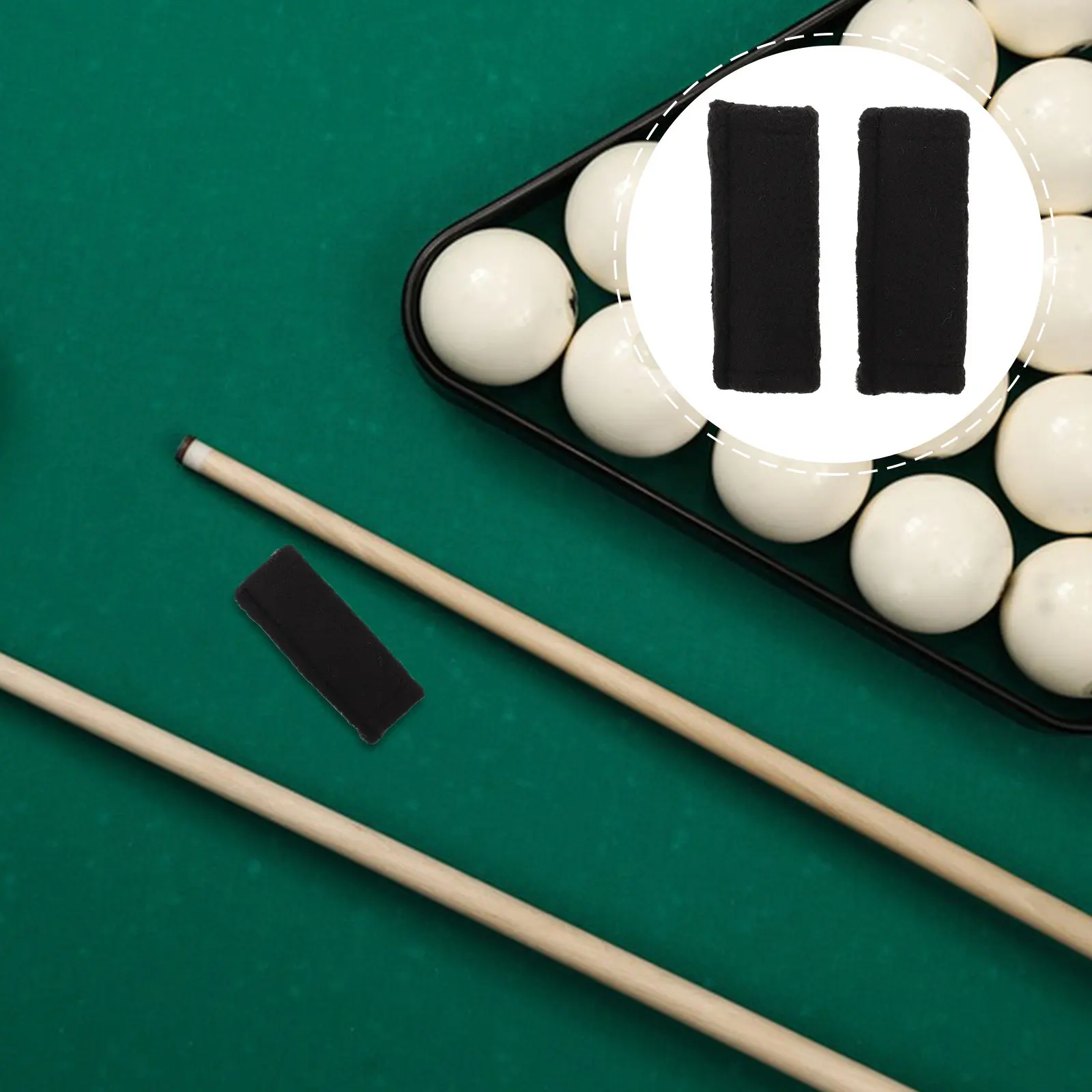 

2Pcs Billiard Cue Shaft Cleaning Cloth Dual-Sided Polishing Towel for Chalk Residue Removal Cue Grip Improvement Billiards Care