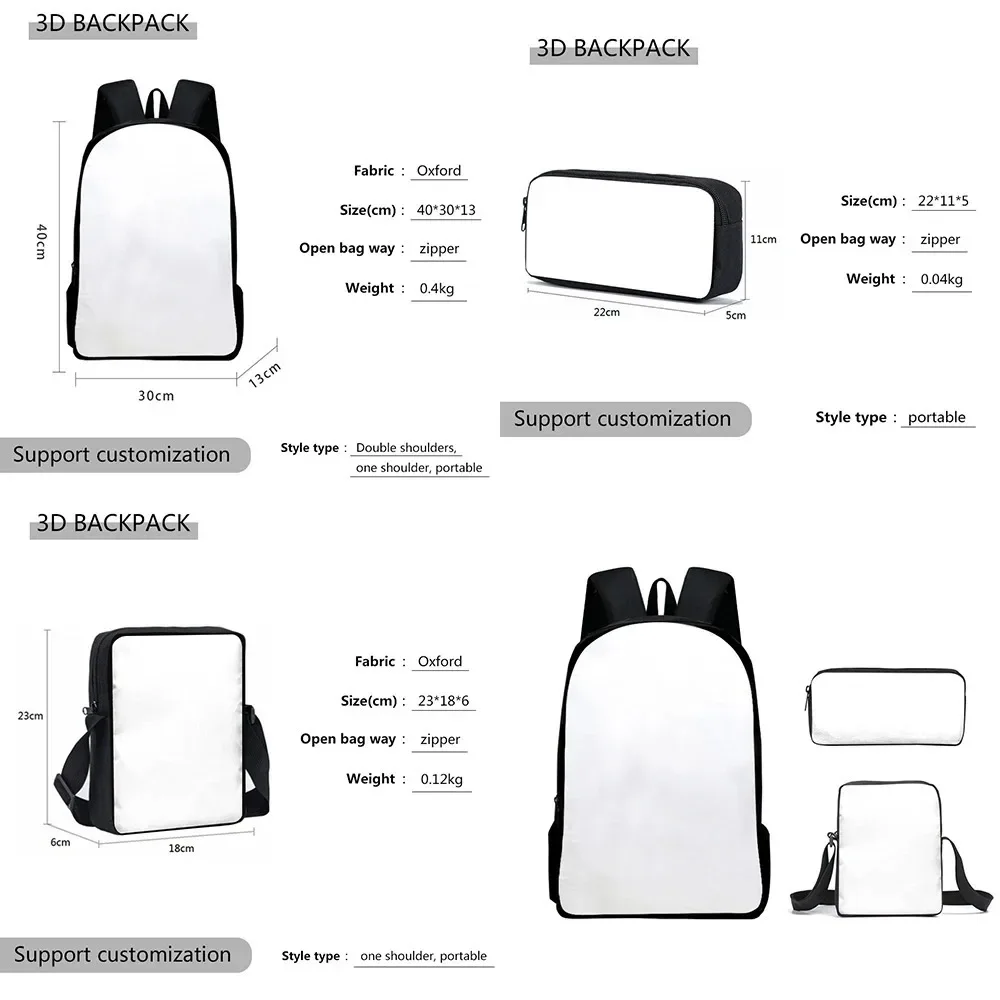 Mochila personalizada, mochilas escolares para niños, mochila para adultos, mochila personalizada, paquete con cremallera para Cosplay, conjunto de