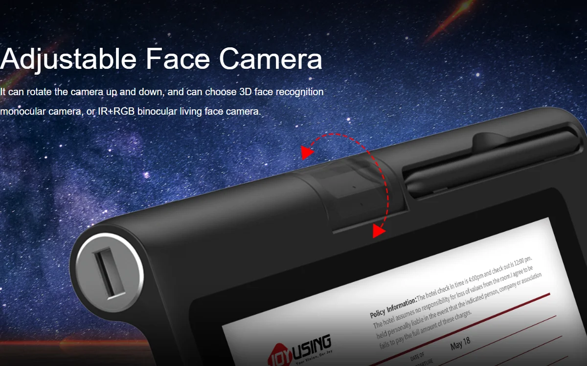 Joyusing Mt510B Electronic 10.1 Inch Lcd Signature Pad Handwriting With Optional Fingerprint Scanner