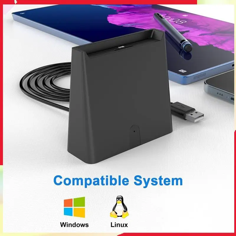 

B18B USB-считыватель смарт-карт ISO7816 Чип для банковских карт ID-карт класса A, класса B и класса C (5 В, 3 В и 1,8 В) смарт-карт