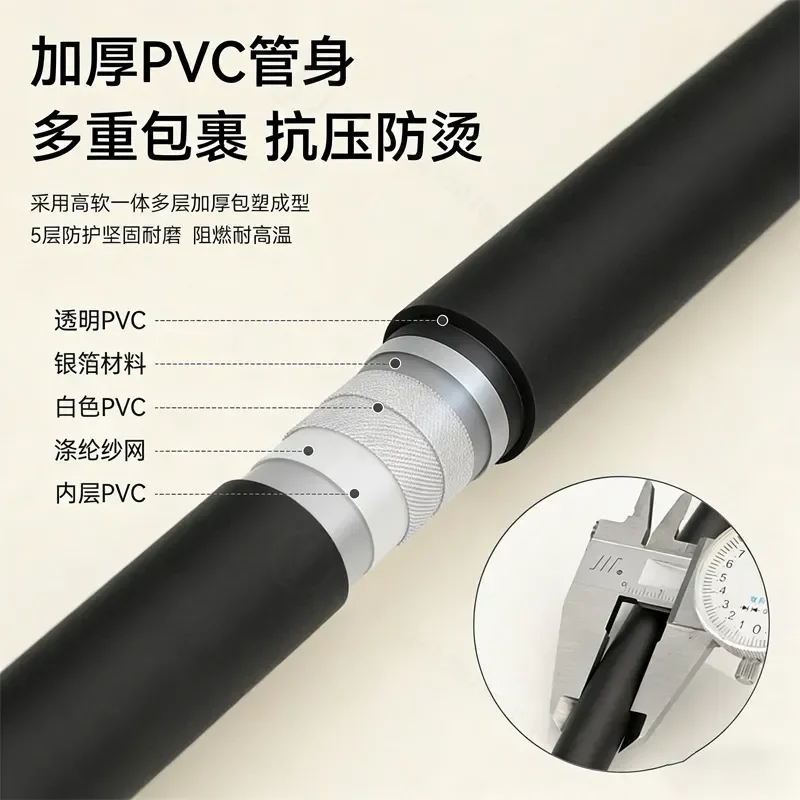 Explosion Proof Shower Hose Large Diameter Bathroom Toilet Handheld Nozzle Pipe