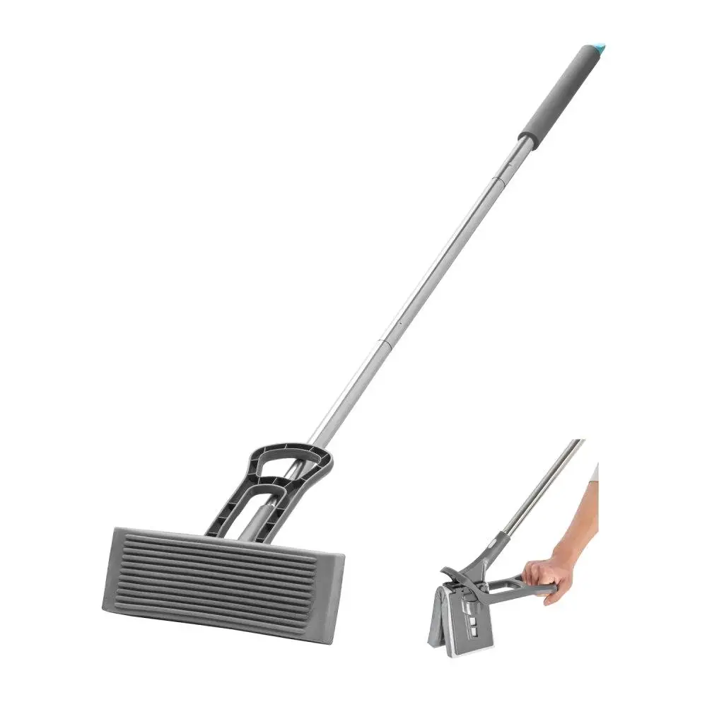 

Швабра из искусственной губки высокой плотности со сменной головкой, легко сжимаемый прочный инструмент для чистки пола, подходит для всех типов пола