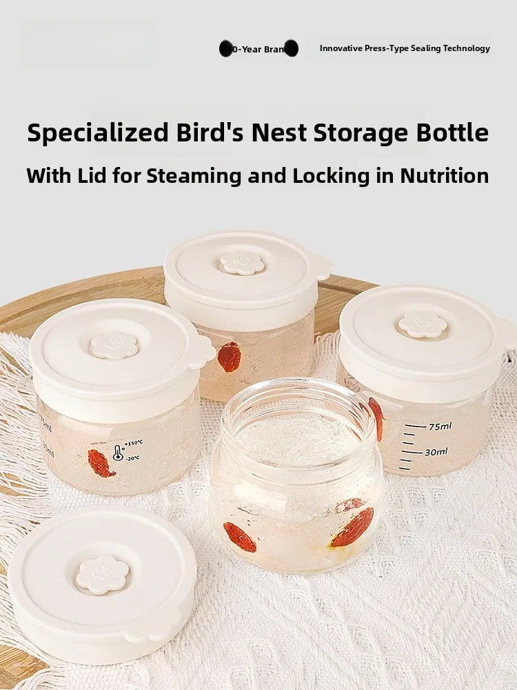 

Стеклянные контейнеры для хранения супов Ankou: термостойкие, пищевые, для морских огурцов, ласточкиных гнезд, специализированные герметичные банки