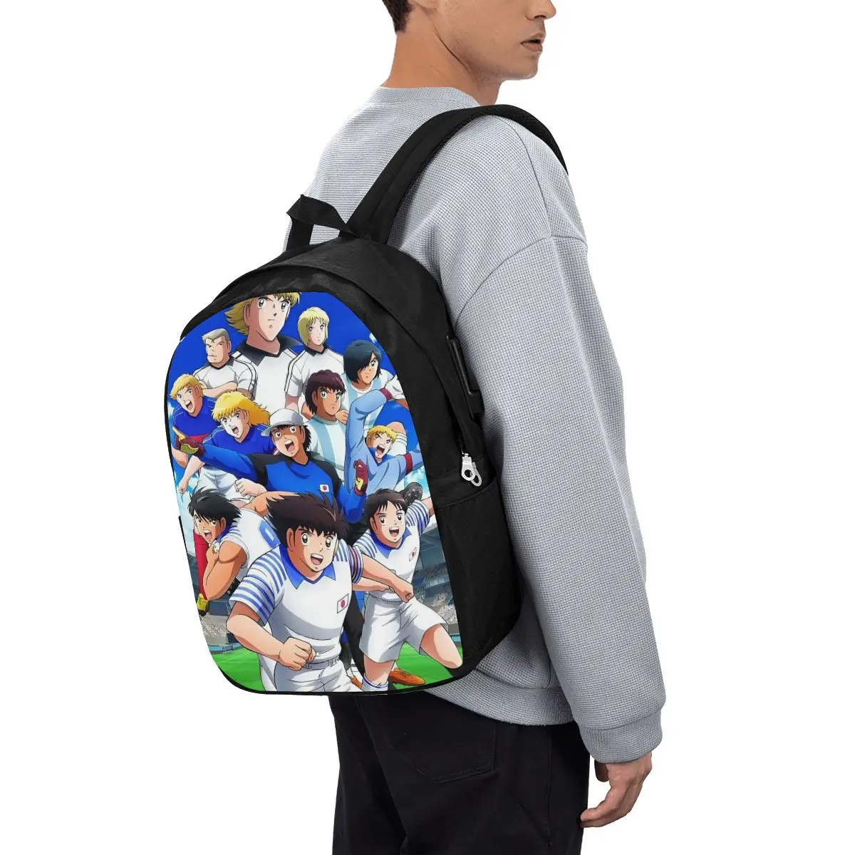 

Captains Tsubasas Japan Football Anime Backpack Travel Notebook Bag Computer College Student School Bag Laptop Shoulder Bags
