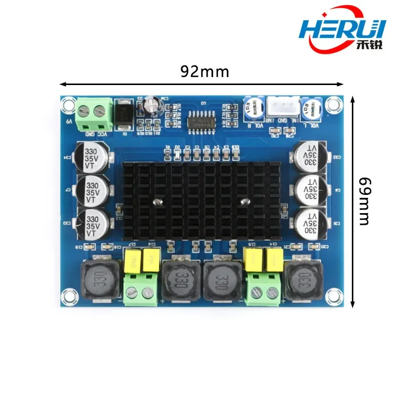 XH-M543 TDA3116D2 digital power amplifier board 2*120W High power Class D dual-channel audio amplifier