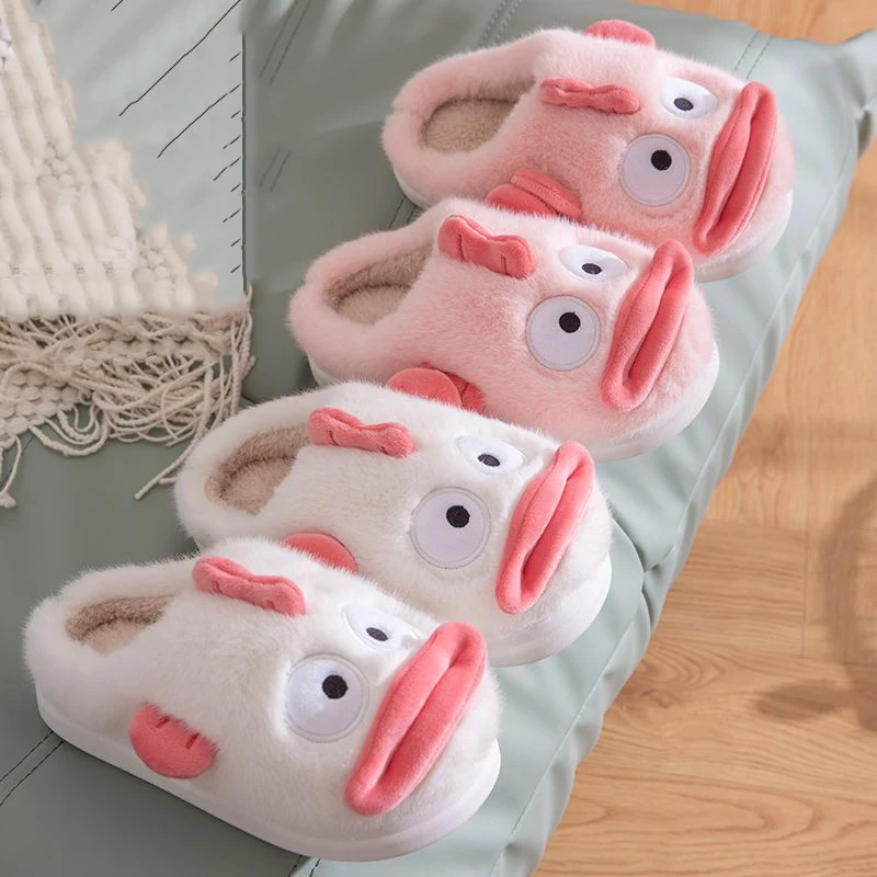 

Anime Hangyodon Plush Slippers Cartoon Home Shoes Warm Soft Non Slip Indoor Floor Slippers Kawaii Bedroom Flat Heels Gift