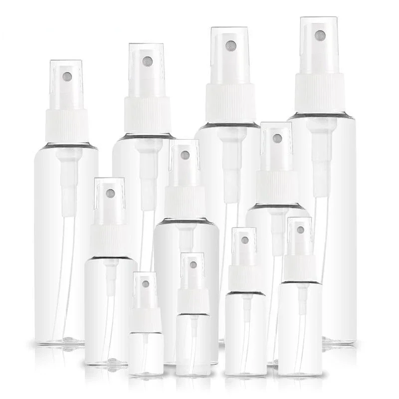 10/30/50/100Ml Kleine Draagbare Parfum Navulling Fles Doorzichtig Huisdier Plastic Spuitpomp Lege Cosmetische Containers Verstuiver Reizen