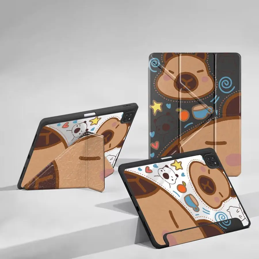 Fashion Capybara Tablet Case For iPad Air 4 5 M3 M2 1 2 M4 11inch Mini 6 7 Pro 11th 10th 9th 8th 7th 12.9inch Pro 2025 Holder