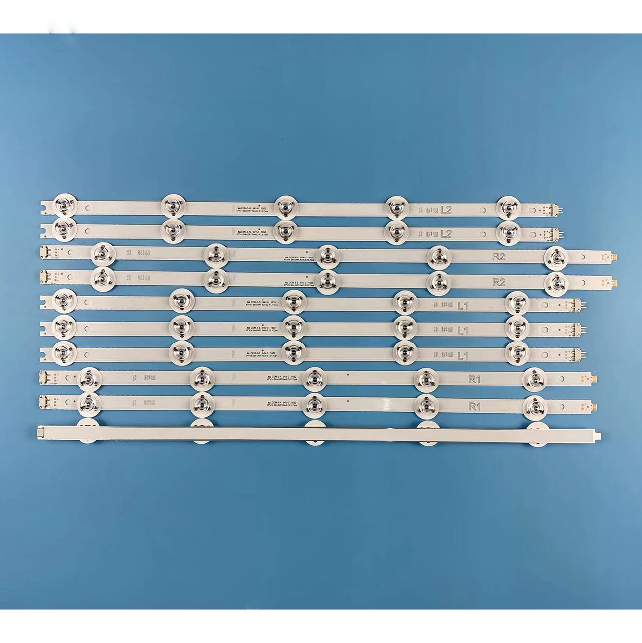 10pcs LED Backlight Strip For Panasonic TX-47AS650E 47ASM651 TX-47AS650B TX-47AS650 TX-47AS740 47 V14 slim DRT L1 L2 R1 R2