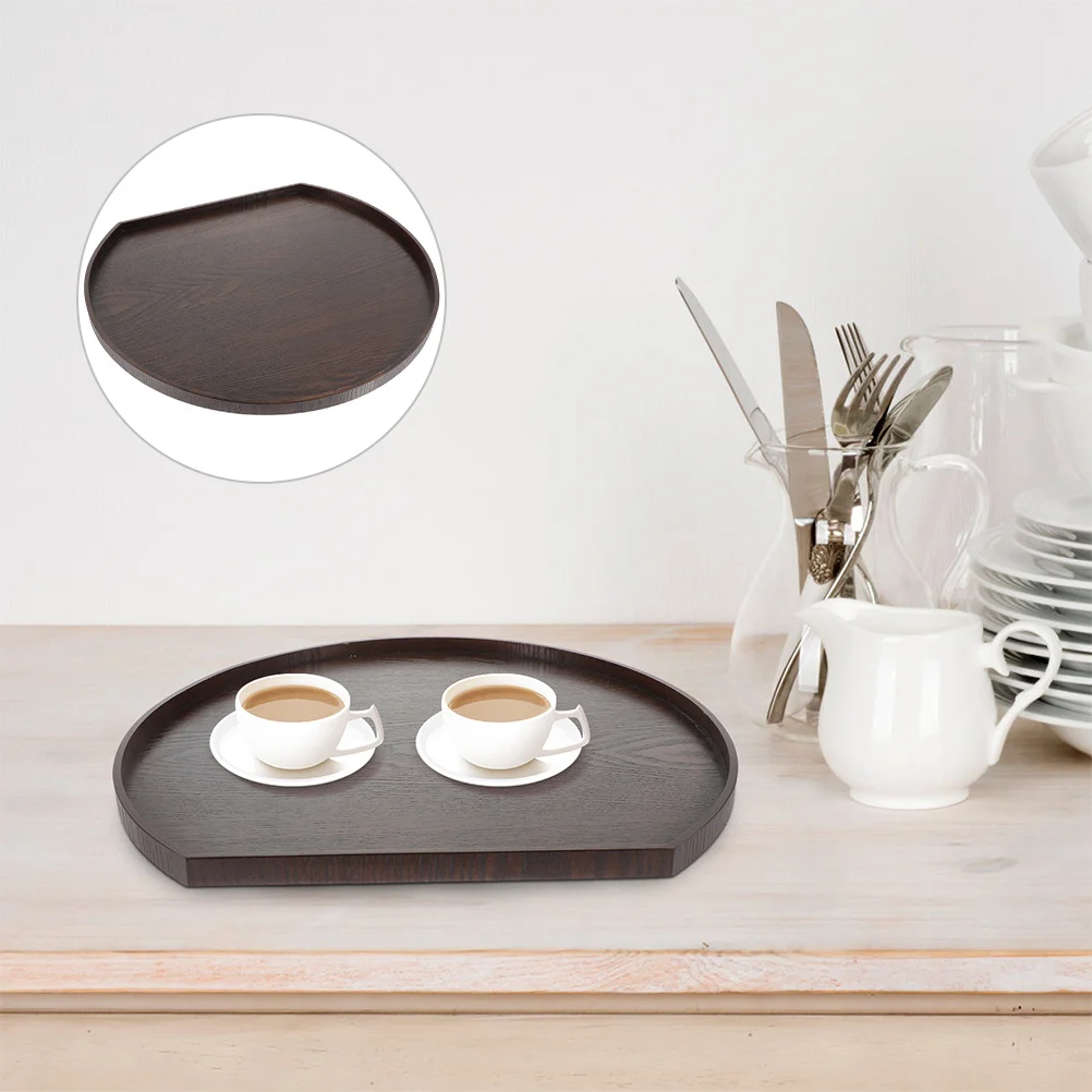 

Wooden Fruit Plate Sturdy Natural Wood Serving Tray for Tea Snacks Desserts Storage Desktop Tray Housewarming Gift Idea Wood