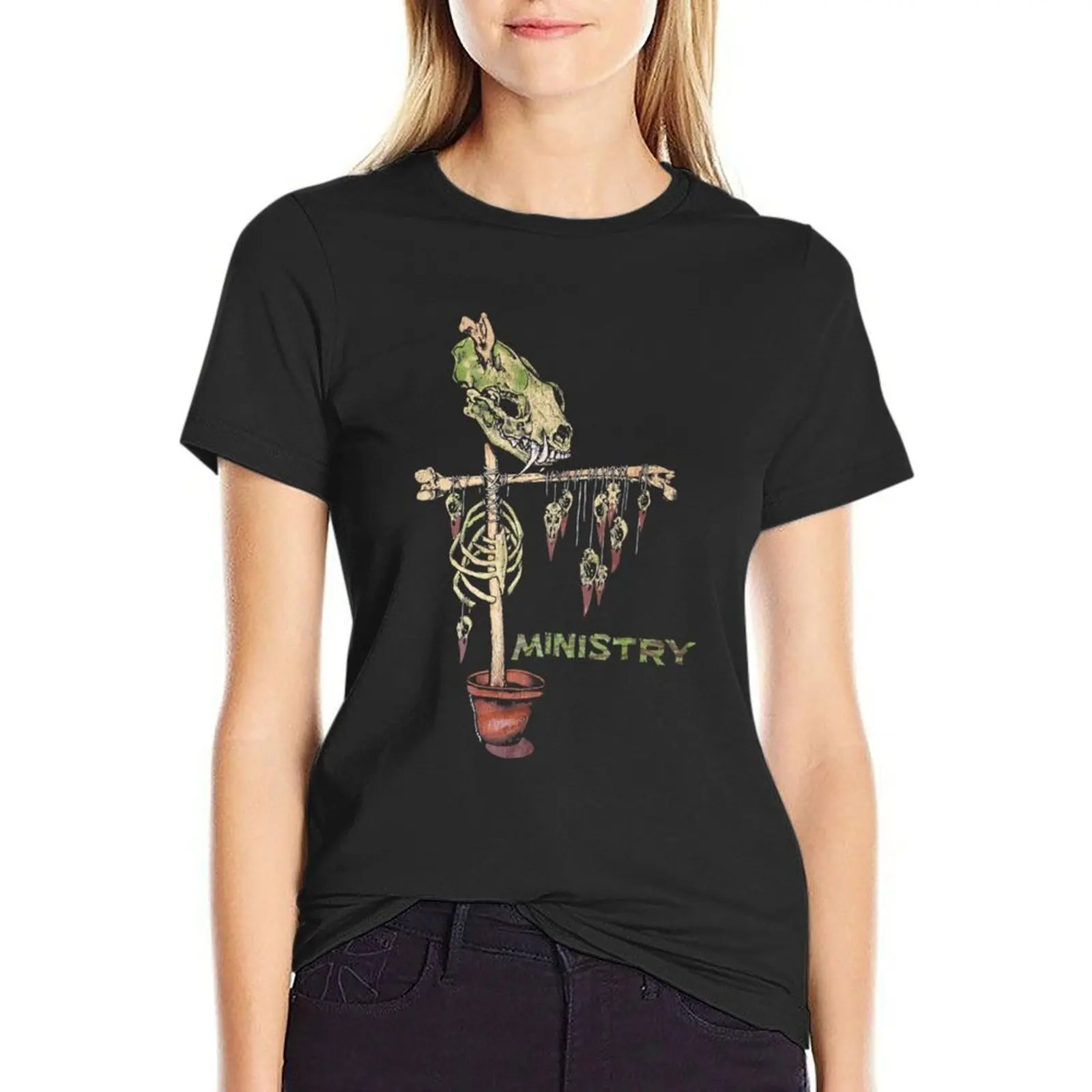 

Ministry Scarecrow T-Shirt graphics sweat customizeds plus sizes Women's tee shirt