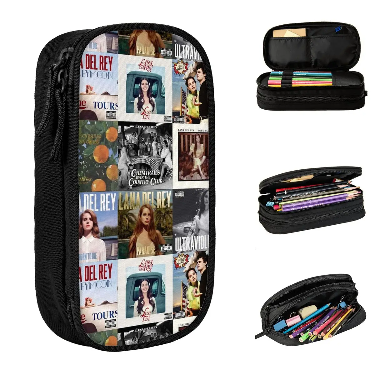 Lana Del Rey Pencil Cases New Pen Bag Girls Boys Large Storage School Supplies Cosmetic Pencilcases