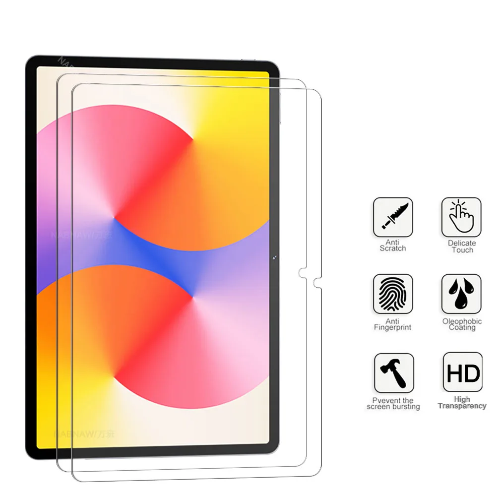 2 Pieces Ultra Clear Tempered Glass HD Hard Film Scratch Proof Screen Protector For Huawei MatePad SE 11 inch 2024 image 2