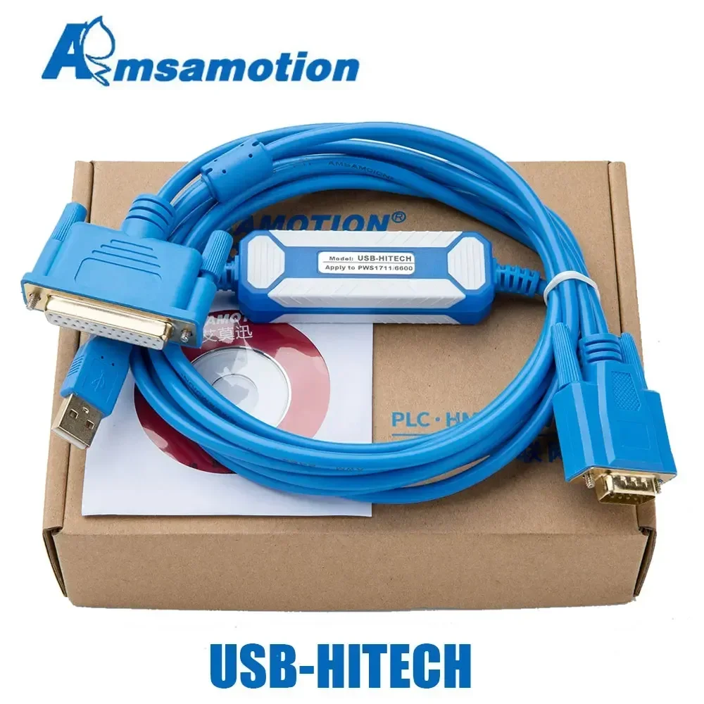 Amsamotion Upgraded Cable USB-HITECH Programming Cable Suitable Hitech PWS1711 6600 5610 6500 Touch Screen USB-1711/6600