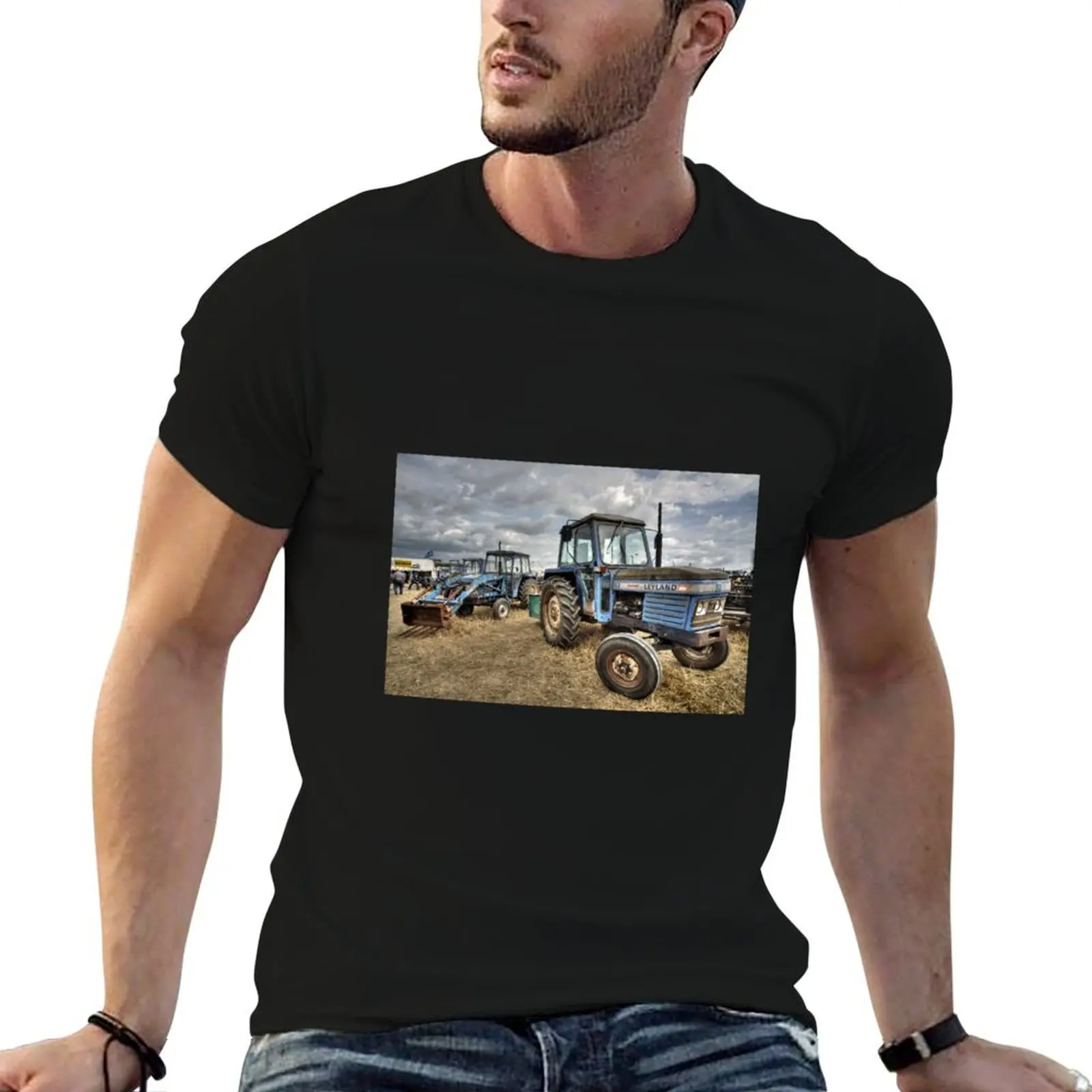 Leyland Tractors T-Shirt No Iron Casual Short Sleeve Top