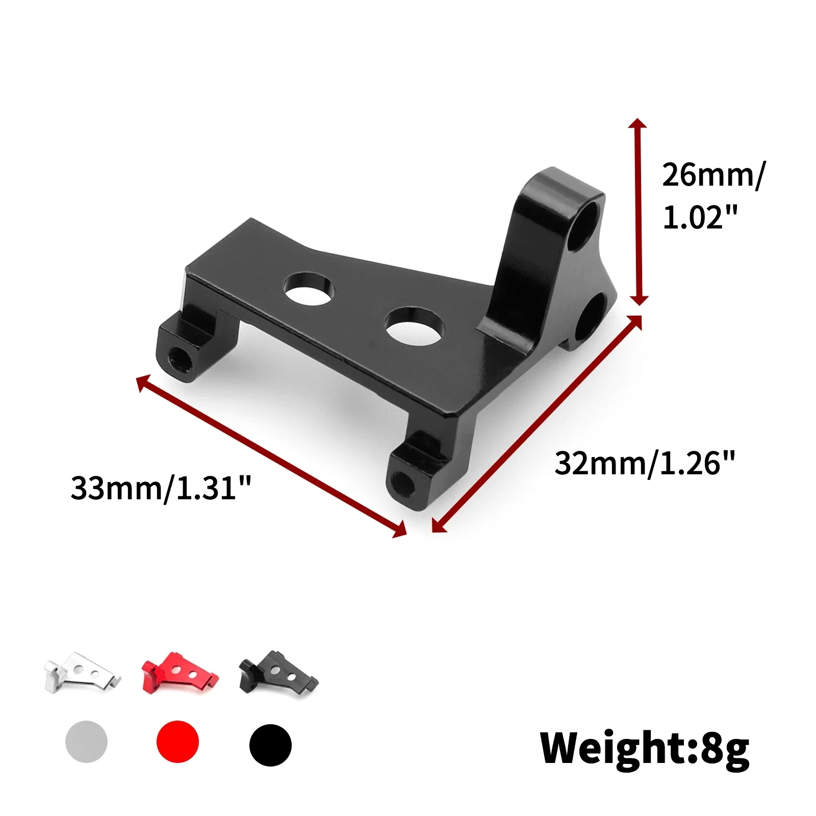 Metal Center Gear Box Diff Lock Servo Mount for Traxxas Trx4 Trx6 1/10 RC Crawler Car Upgrade Parts Accessories