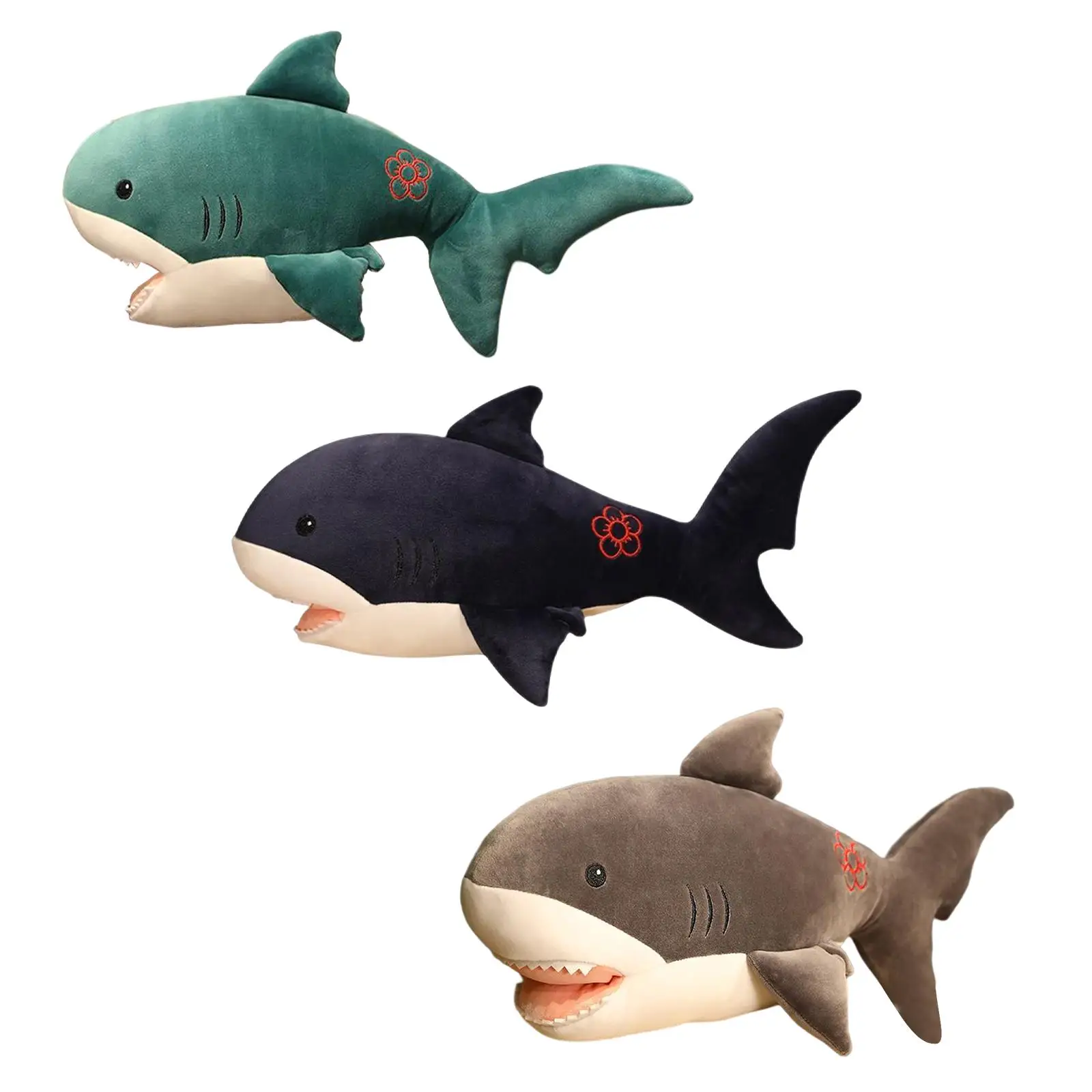 

Подушка с имитацией животного, длинная подушка с изображением акулы, милая плюшевая кукла, забавная мягкая набивная