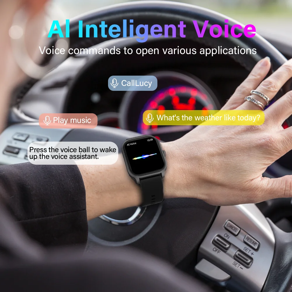 LAXASFIT Nuovo Smart Watch 2.01 pollici Smart Watch Bluetooth Chiamata Uomo Donna IP68 Impermeabile Sport Fitness Smart Watch