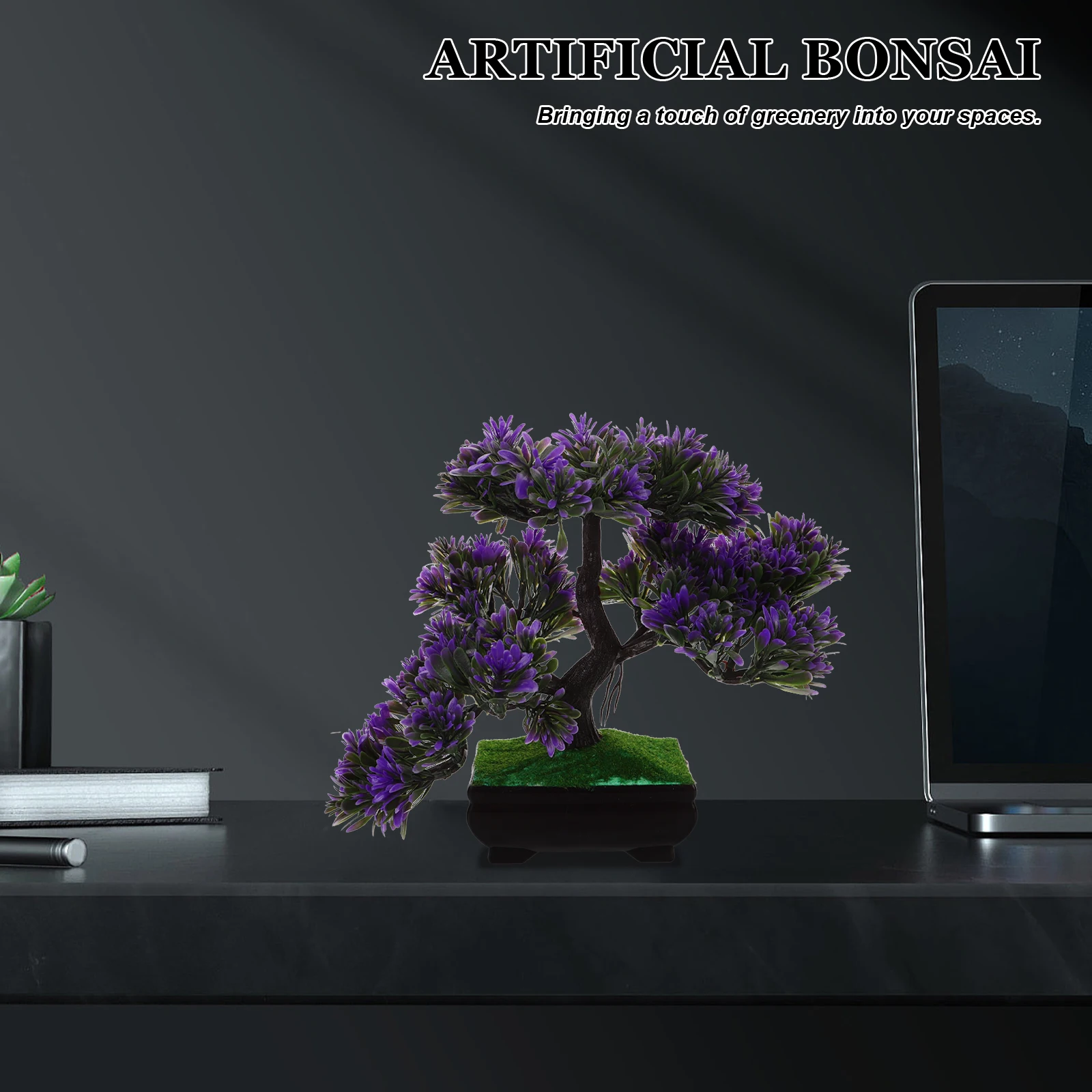 

Artificial Guest-Greeting Pine Bonsai Mini Simulation Tree Plant Eco-Friendly Non-Toxic Vivid Color For Home Decor