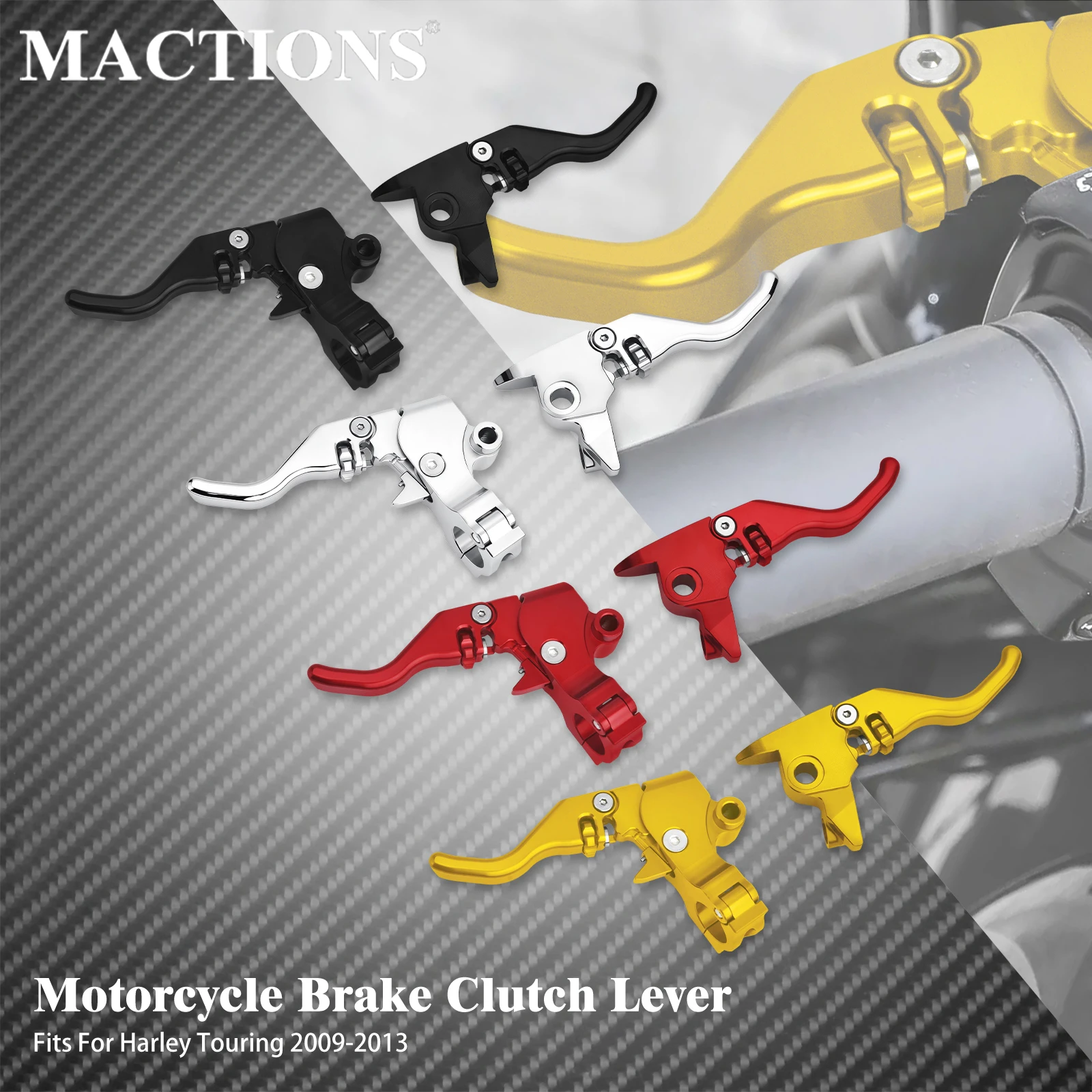 

Алюминиевые рычаги тормоза и сцепления для мотоциклов Harley Touring Road King Electra Glide 2009-2013