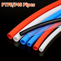 FEP PTFE Tube ID 0.5 1 2 2.5 3 4 5 6 7 8 10 12 14 16 18 20 mm PTFE/F46 Insulated Rigid Pipes 600V For 3D Printer Parts Pipe 3KV