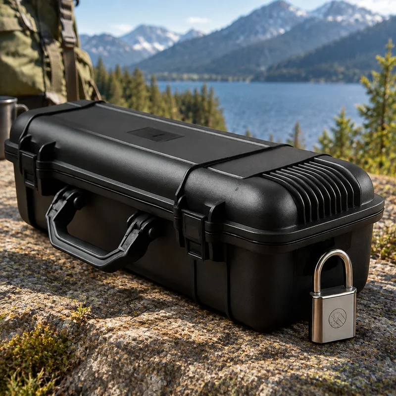 Durable Hard Case with Foam Lining, Shock-Resistant Storage for Cameras and Instruments, Available in 6 Sizes