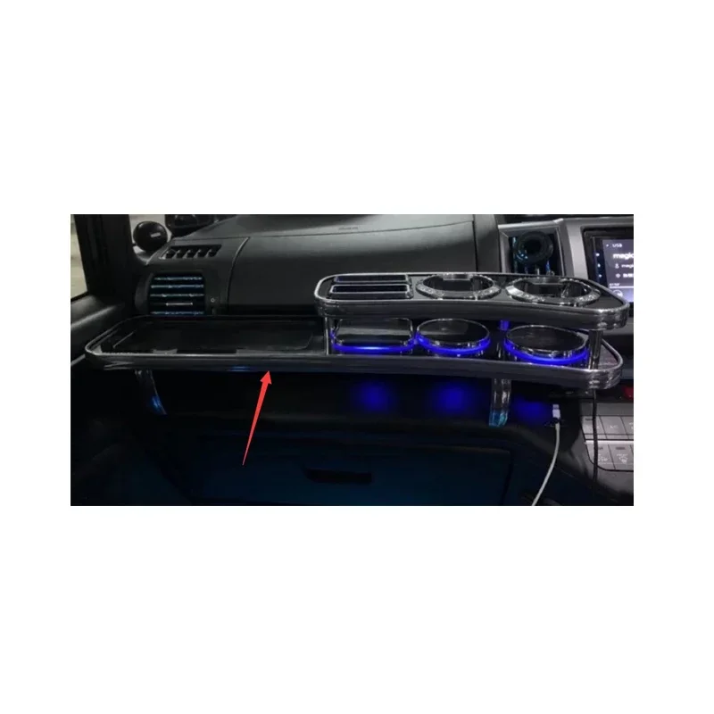 

Для Honda Step Wagon серии RK1-6, декоративные полки, держатель для журнального обеденного стола со светодиодной подсветкой