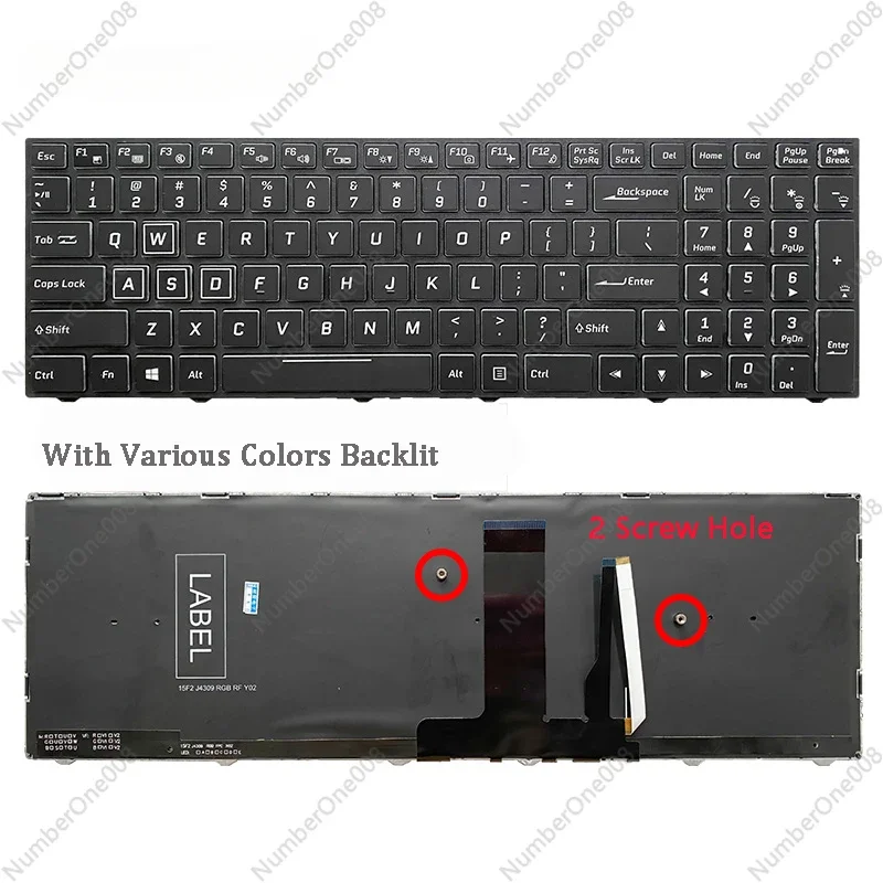 New Laptop Keyboard For Shinelon DC2 DD2 X55TI KP2 KPII