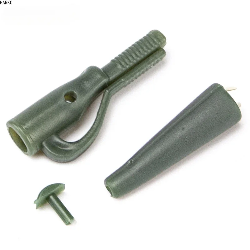 낚시 터미널 태클 안전 리드 클립, 핀 테일 고무 튜브, 잉어 낚시 태클 도구, 낚시 장비, 50 개/세트