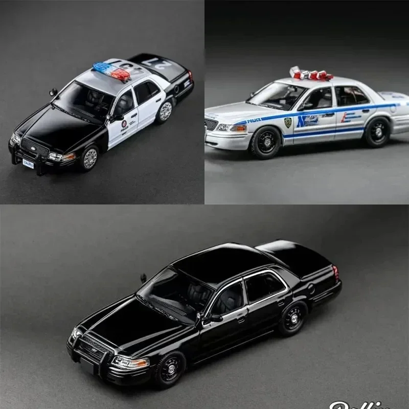 Rollin-ford cv lappdパトカー、ダイキャストモデルカー、認定799、1:64