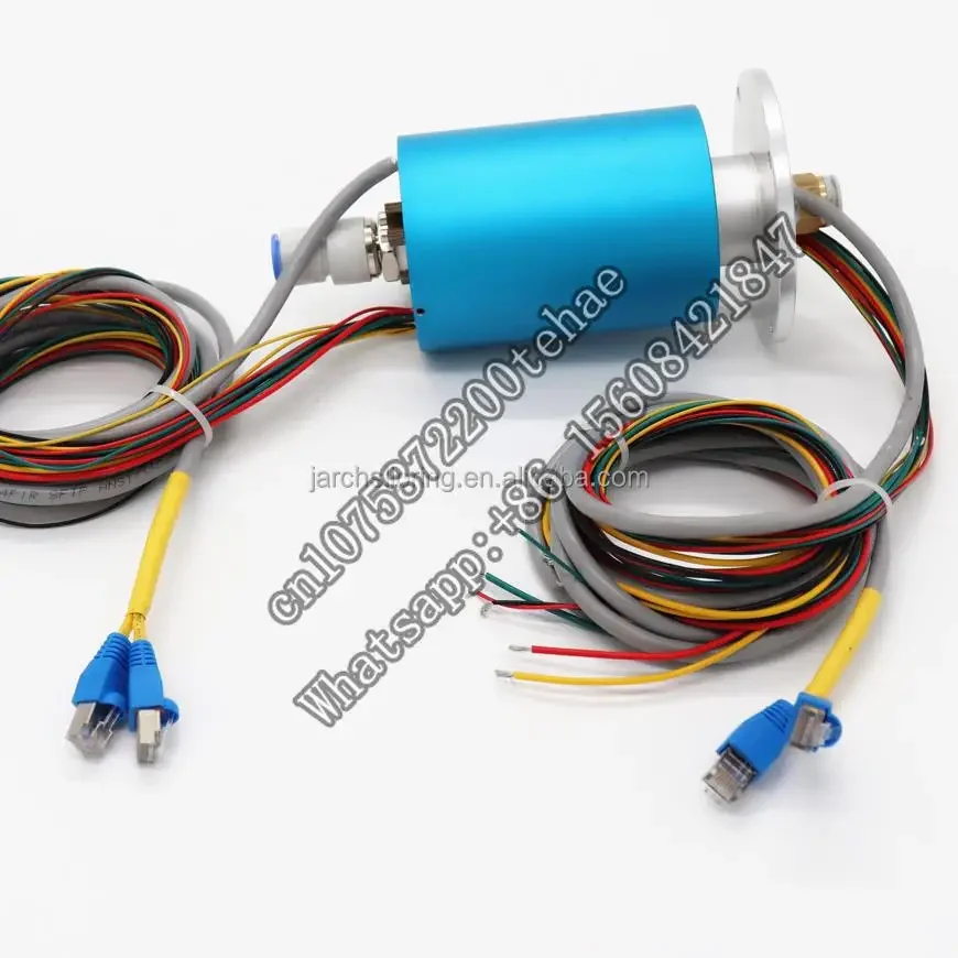 USB3.0 slip rings industrial ethernet communication slip ring with through bore or for high current carrying usb