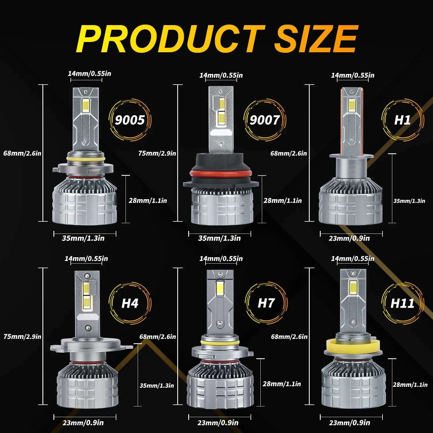 Lampadine Canbus LED H7 da 2 pezzi H4 LED H11 Faro 620W 460000 LM HB4 9006 HB3 9005 Auto Moto CSP 12V Auto 7750 CHIP 24v per camion