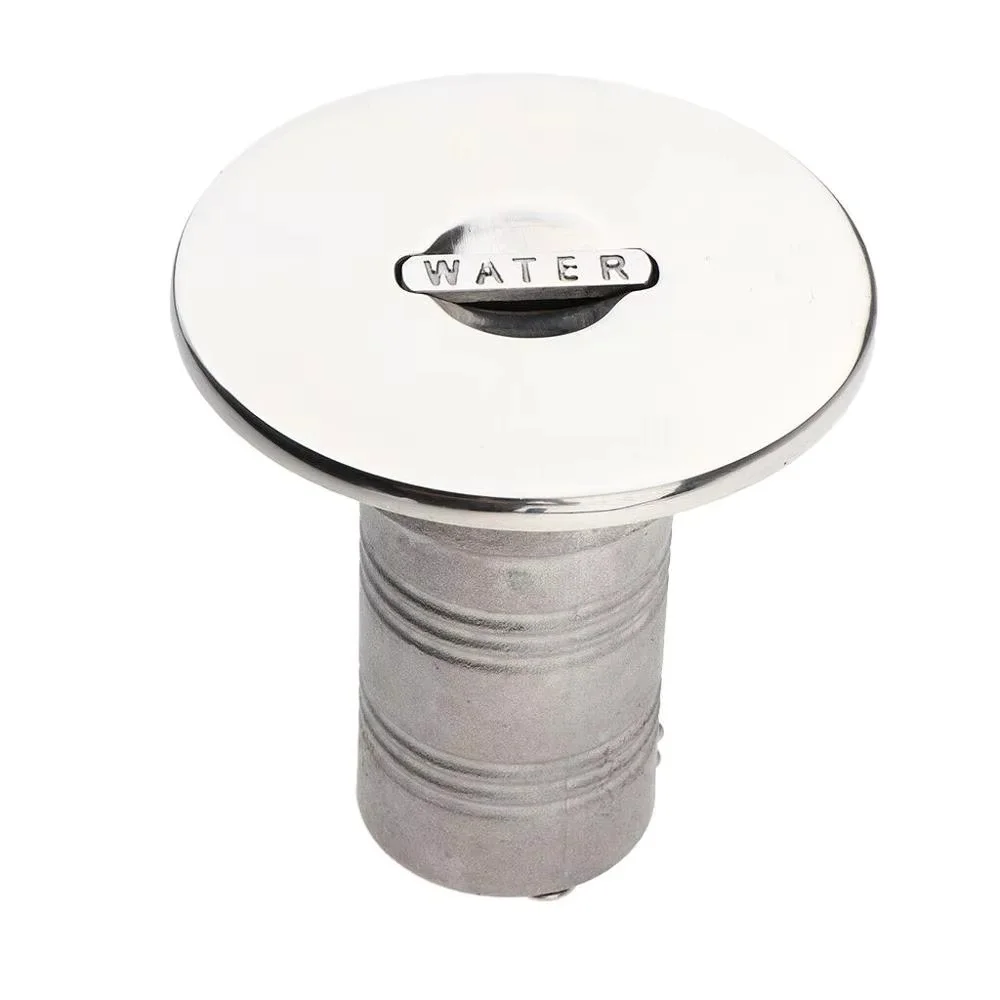 ISURE MARINE Stainless Steel Deck Filler Water Boat Lift Right 1-1/2