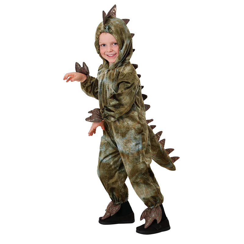 

Kids Child Tyrannosaurus Dinosaur T-Rex Costume Cosplay Boys Halloween Purim Party Costumes Fantasia Dress Up Jumpsuit