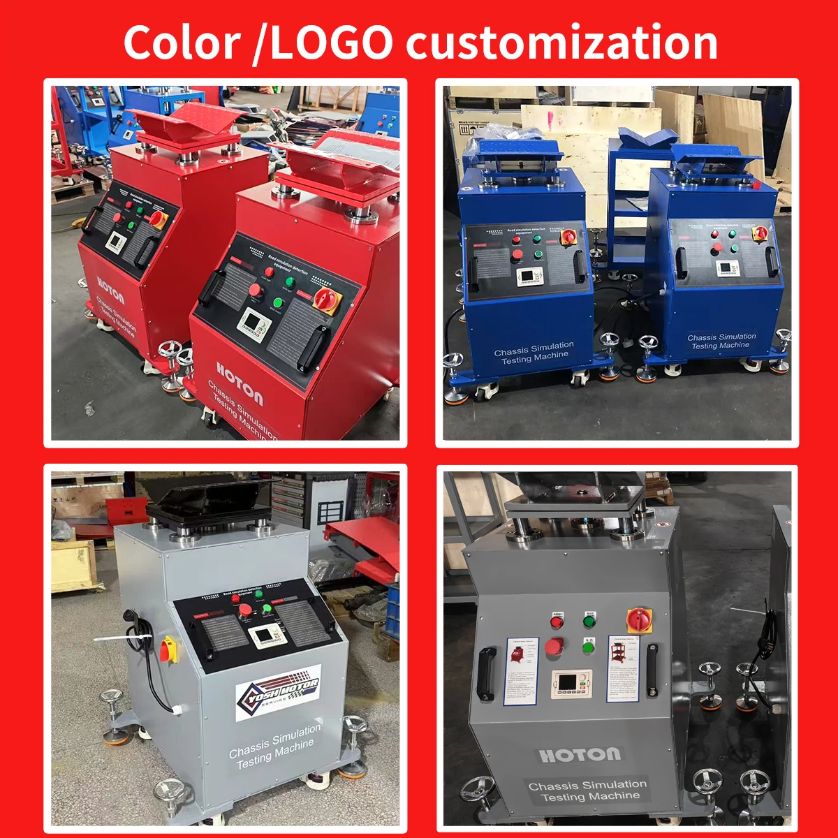 4 طن هيكل السيارة تعليق غير طبيعي كشف الضوضاء مركبة الطريق اختبار محاكاة منصة شاشة تعمل باللمس #3