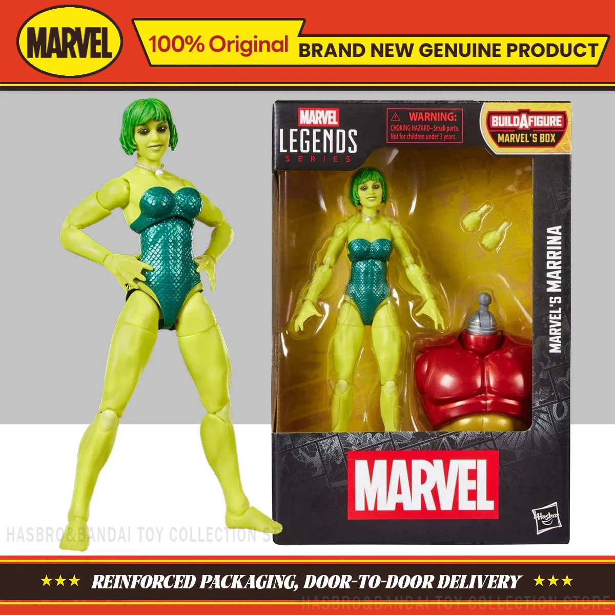 

Hasbro Marvel Legends Series Marvel's Marrina 15cm Action Figure Collection Original Model Toy Ornament Gifts
