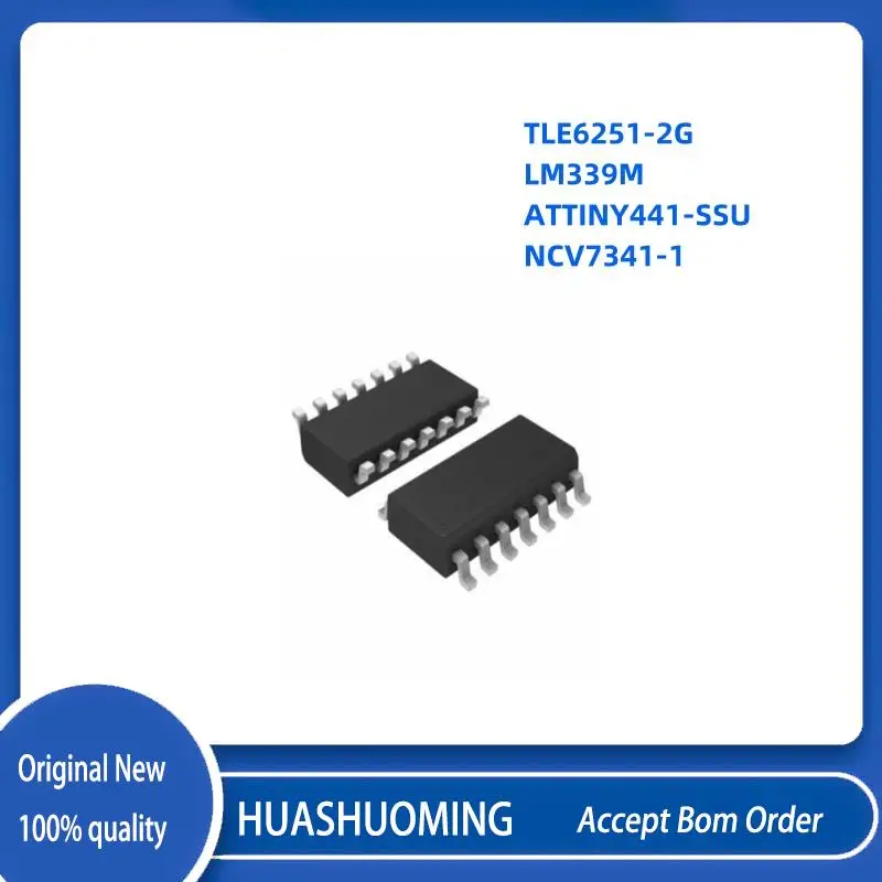 NEW 10Pcs/Lot  TLE6251-2G TLE6251 LM339MX LM339DR LM339M  ATTINY441-SSU ATTINY441    NCV7341-1 NCV7341  SOP14